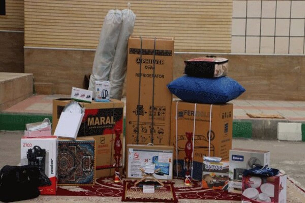 اهدای ۱۵ سری جهیزیه به زوج‌های هرمزگانی