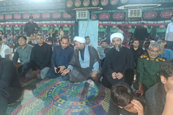 سرکشی مسئولان شهرستان میناب از مراسم عزاداری و تعزیه‌خوانی در شهر تیرور