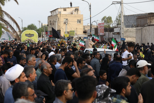 تشییع پیکر مطهر شهید «سعید آذربادگان» در بندرعباس