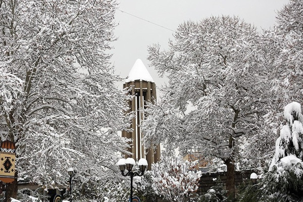 بارش برف در دیار الوند استوار