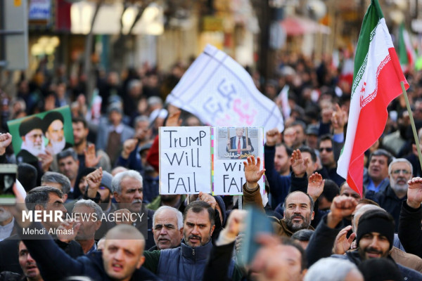 خیزش زنجانی ها در محکومیت اقدامات اغتشاشگران