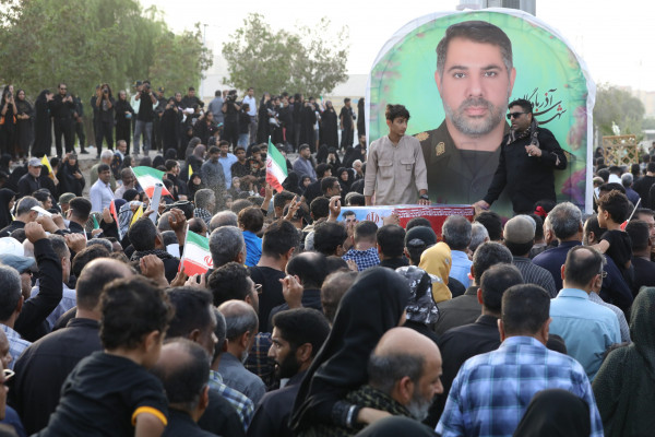 تشییع پیکر مطهر شهید «سعید آذربادگان» در بندرعباس