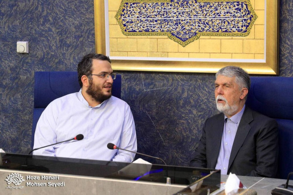 وزیر فرهنگ و ارشاد اسلامی با رئیس حوزه هنری انقلاب اسلامی دیدار کرد